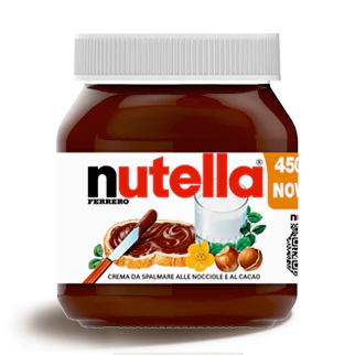 Ferrero Nutella Glass European, 450g Glass Jar
