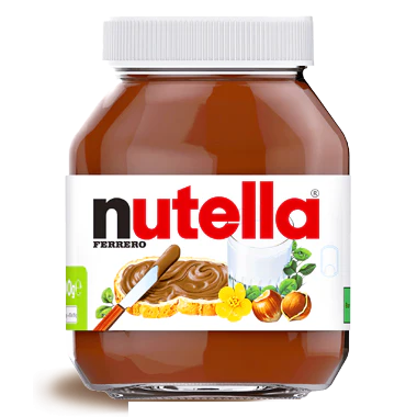 Ferrero Nutella Made in Italy, 800g Glass Jar