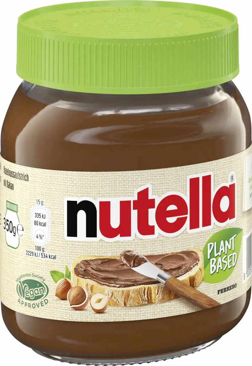 Ferrero Nutella – Plant-Based Vegan 12.3 oz (350 g) Glass Jar | Made in Italy