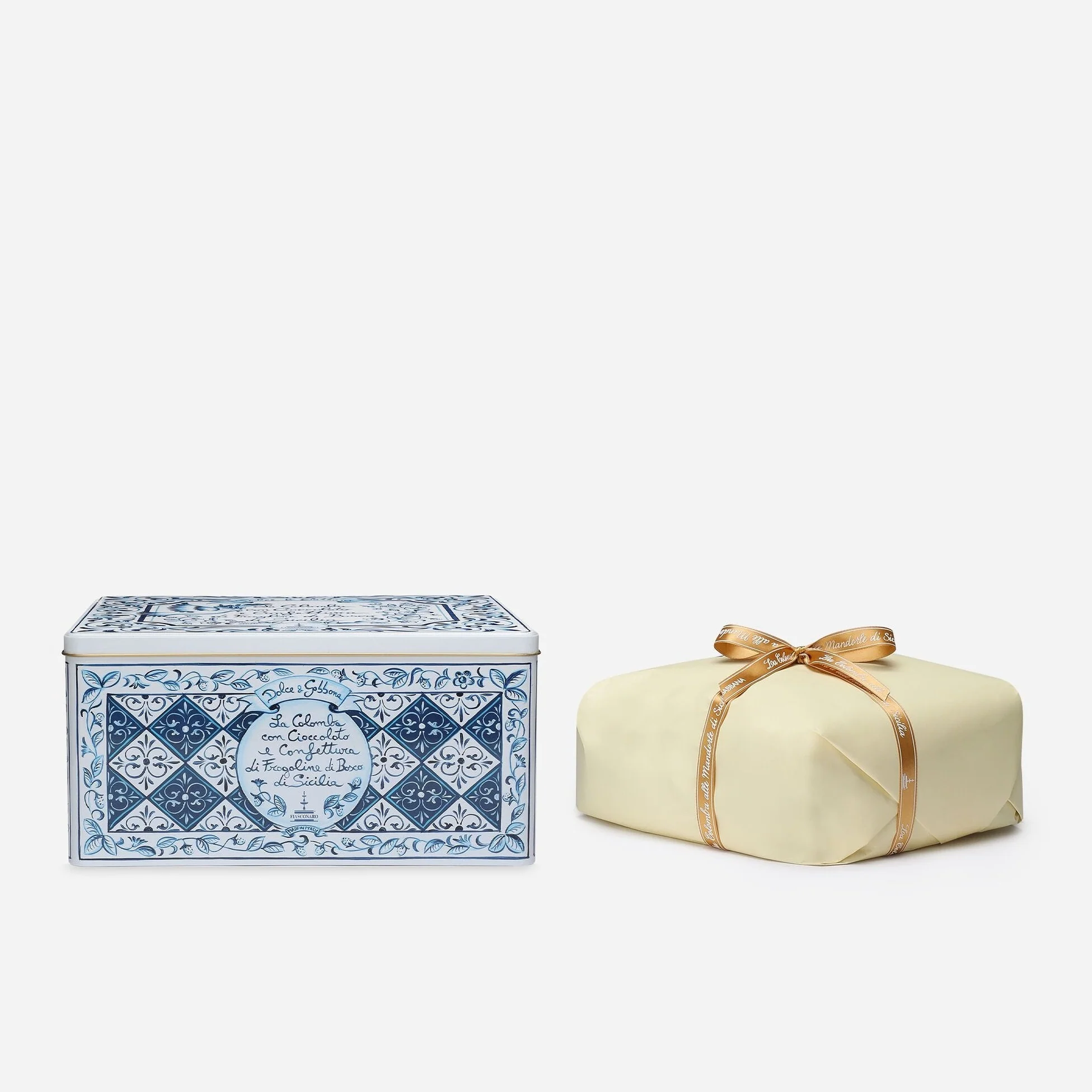 Fiasconaro Dolce & Gabbana Colomba with Sicilian Chocolate and wild strawberry Jam with Chocolate cream, 800+200g - Image 3