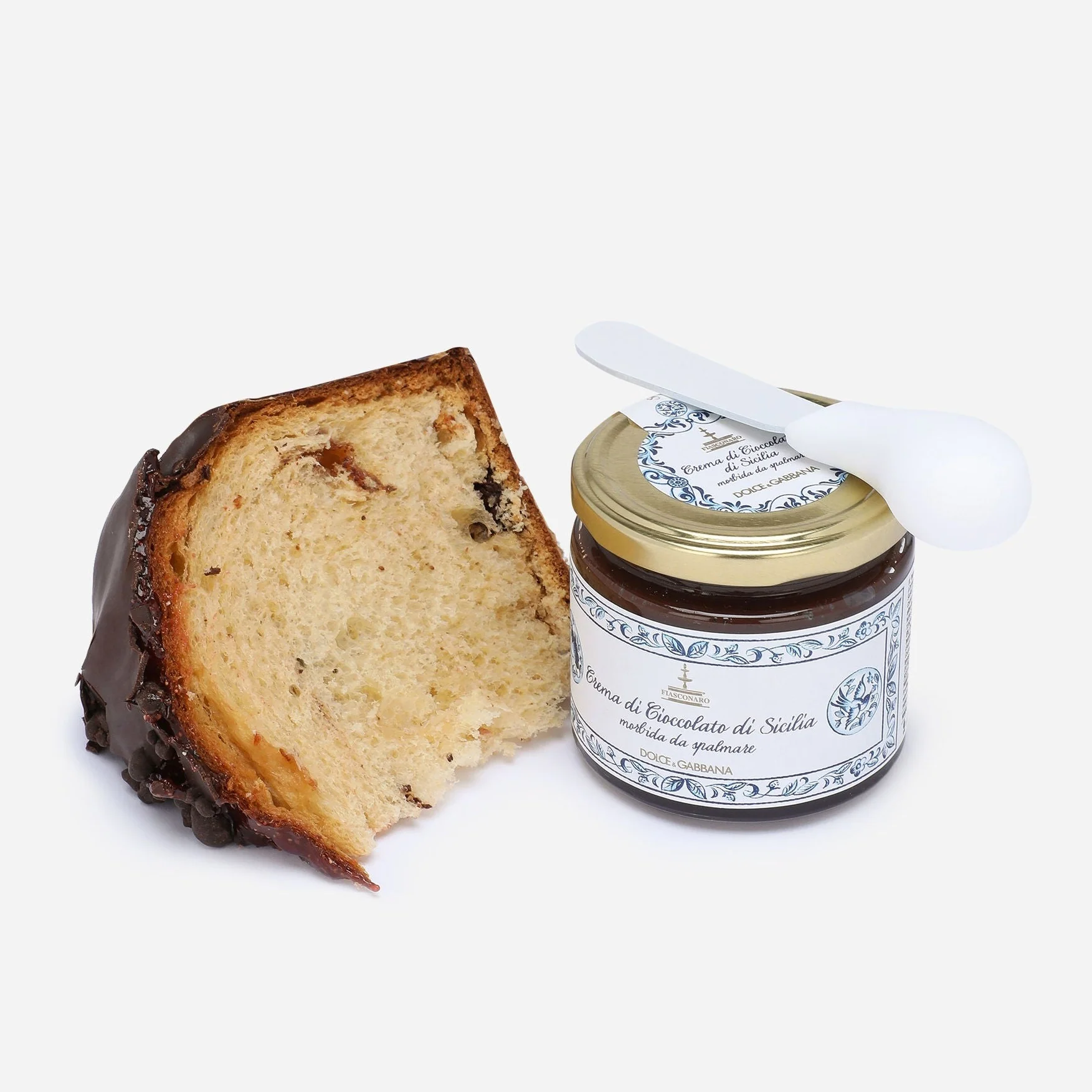 Fiasconaro Dolce & Gabbana Colomba with Sicilian Chocolate and wild strawberry Jam with Chocolate cream, 800+200g - Image 5