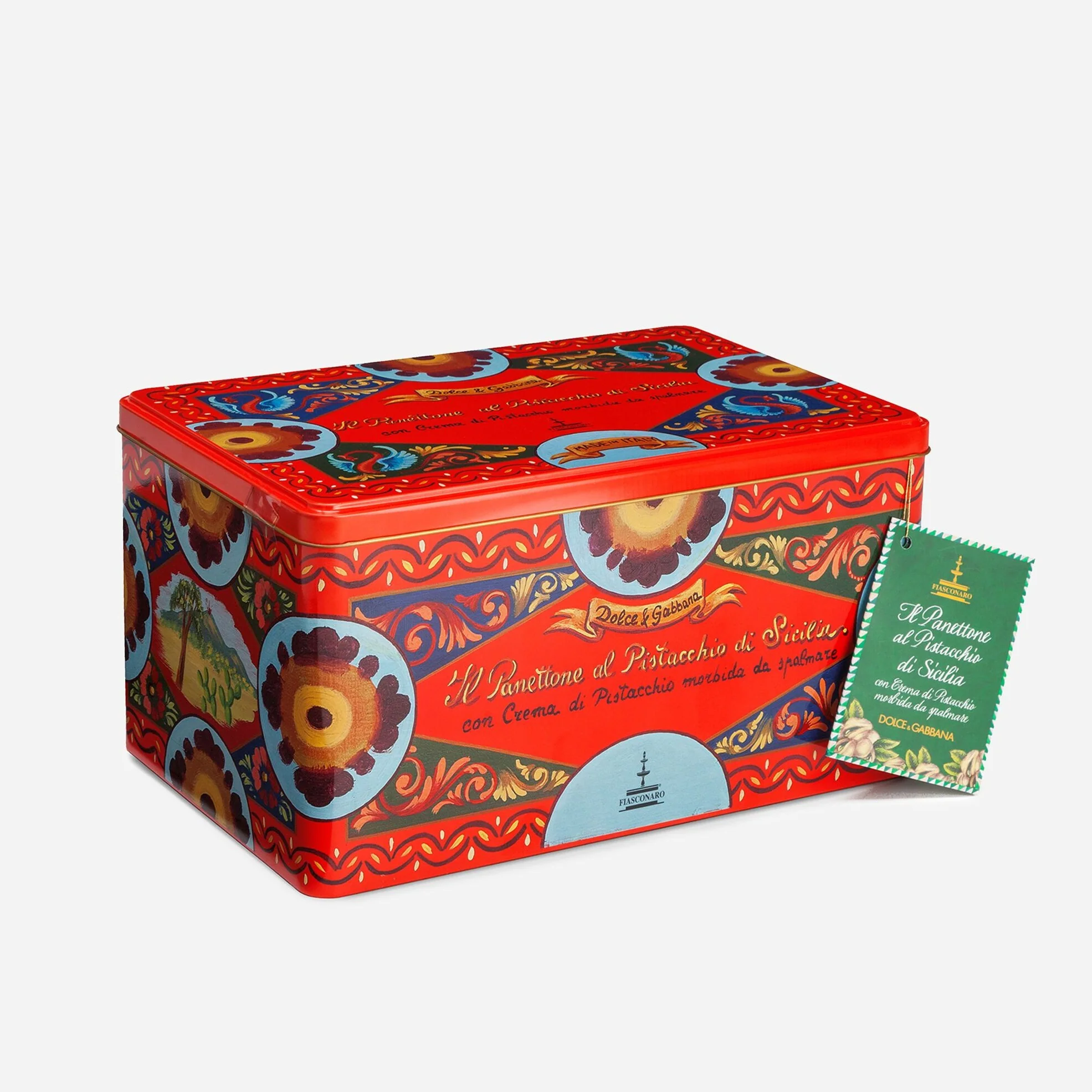 Fiasconaro Dolce & Gabbana Sicilian PISTACHIO PANETTONE IN TIN, 800 g - Image 10