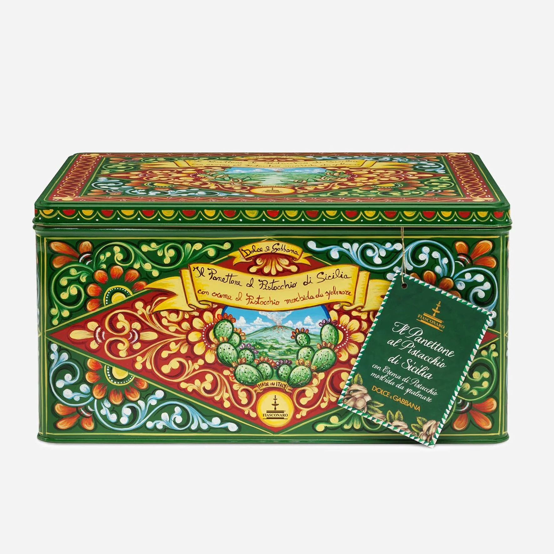 Fiasconaro Dolce & Gabbana Sicilian PISTACHIO PANETTONE IN TIN, 800 g - Image 3