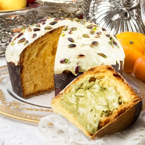 Fiasconaro Dolce & Gabbana Sicilian PISTACHIO PANETTONE IN TIN, 800 g - Image 6
