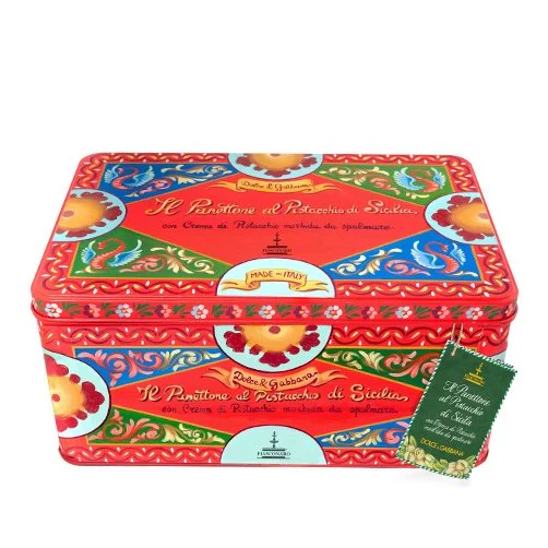 Fiasconaro Dolce & Gabbana Sicilian PISTACHIO PANETTONE IN TIN, 800 g - Image 9