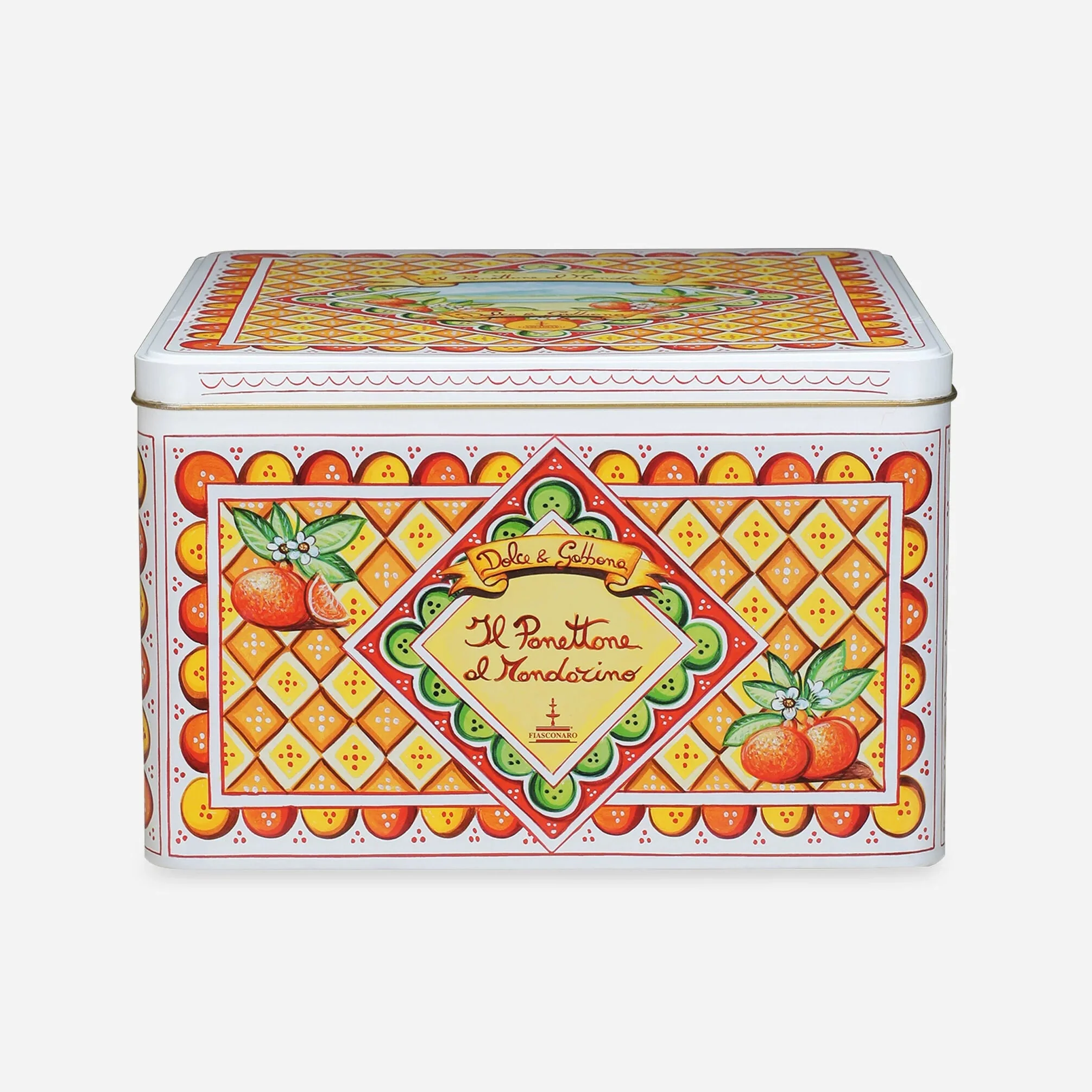 Fiasconaro Dolce & Gabbana Sicilian Panettone Tangerine TIN, Mandorino, 35.3 oz | 1 kg