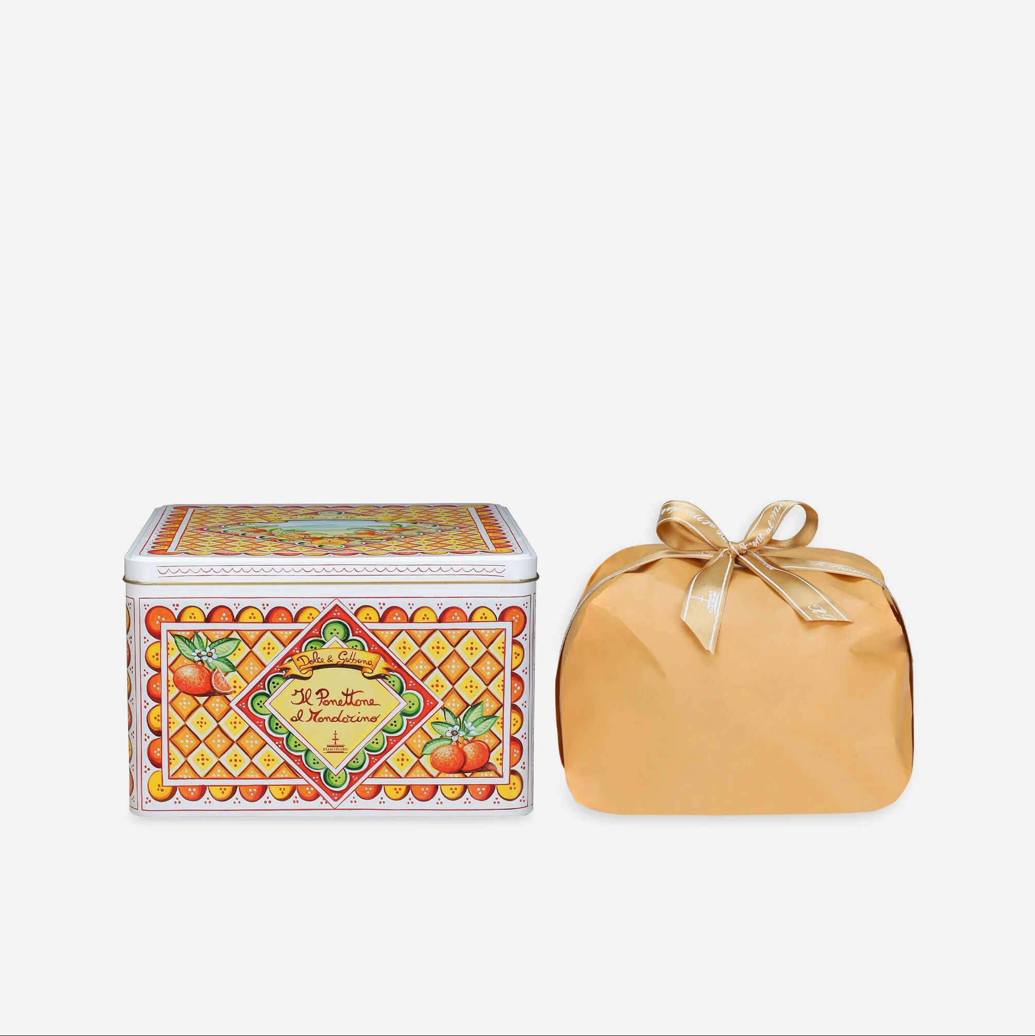Fiasconaro Dolce & Gabbana Sicilian Panettone Tangerine TIN, Mandorino, 35.3 oz | 1 kg - Image 3