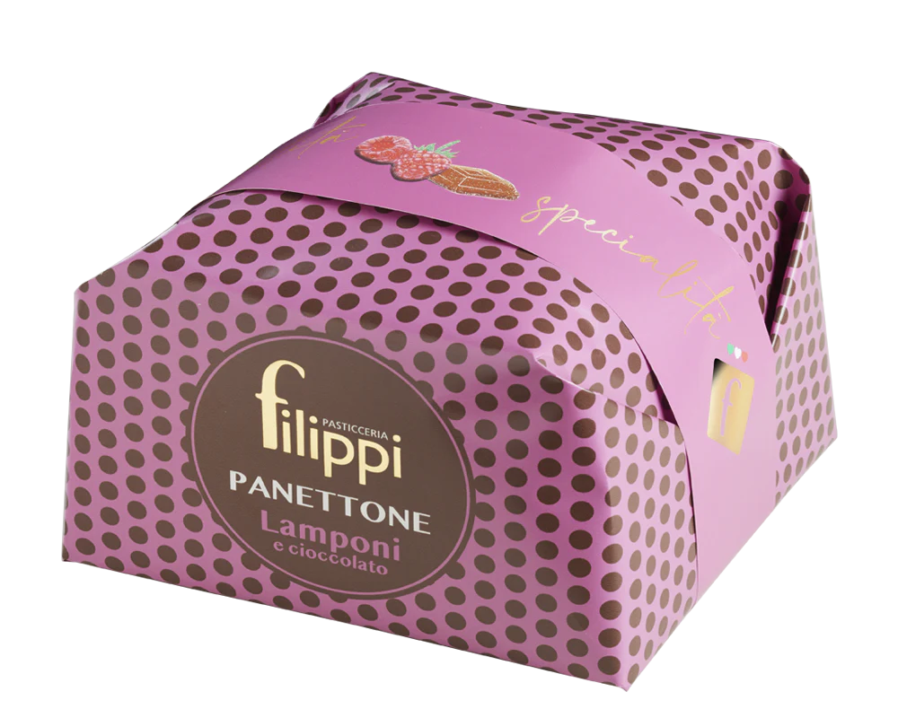 Filippi Panettone With Berries and Dark Chocolate, 35.27 oz | 1kg