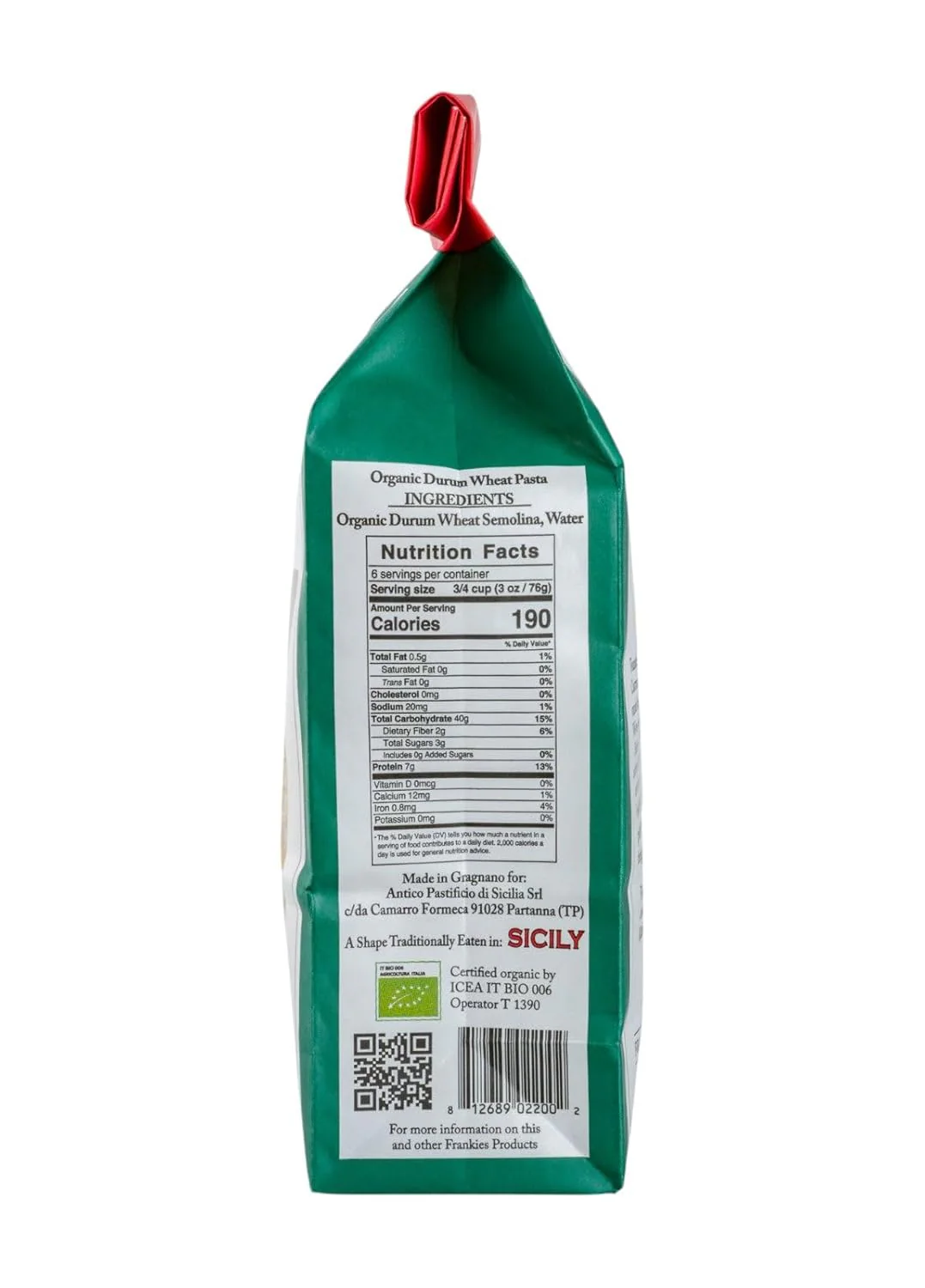 Frankies 457 Artisanal Busiate Pasta, USDA Organic, Non-GMO, 16 oz | 1 lb | Imported from Italy - Image 2