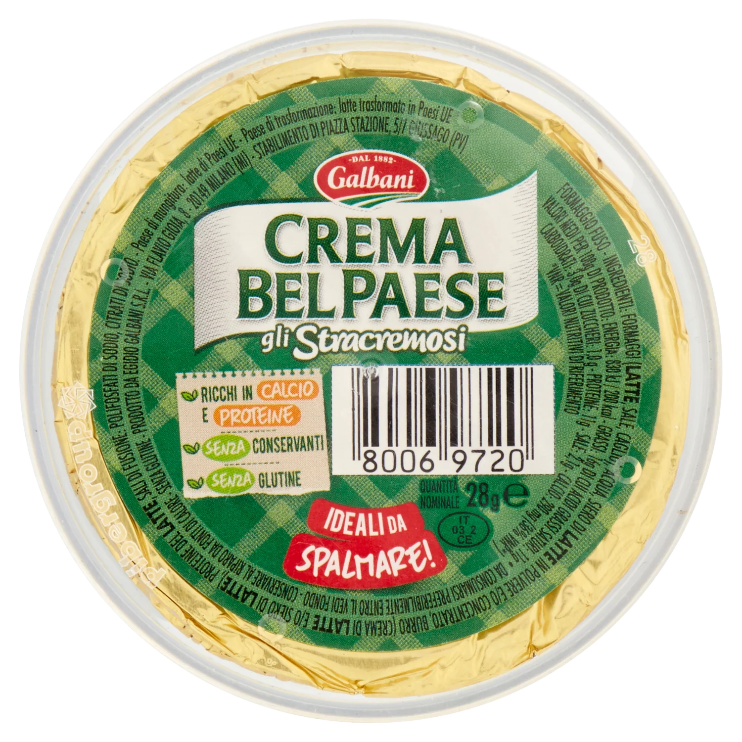 Galbani Bel Paese Cheese Medallions, 1.98 oz (56g) ā Italian Semi-Soft Cheese, 2 Pack