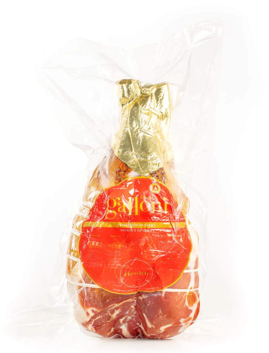 Galloni Red Label Prosciutto Di Parma, Rounded, Aged 16 months, Approx. 17 lb