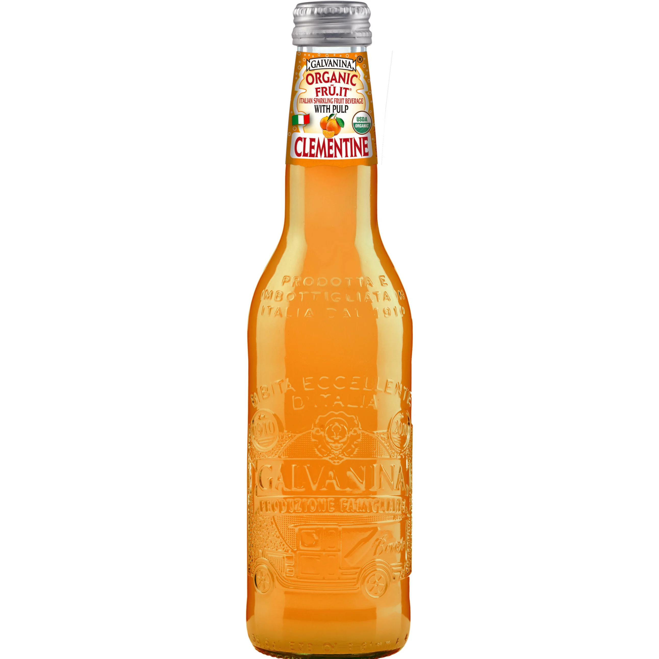 Galvanina Organic Clementine Soda with Some Pulp, 12 fl oz | 355 mL