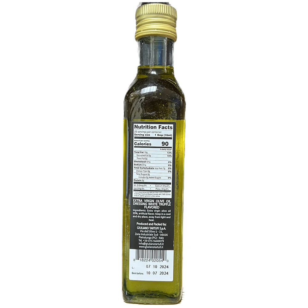 Giuliano Tartufi White Truffle Oil, 8.79 oz | 250 ML - Image 2