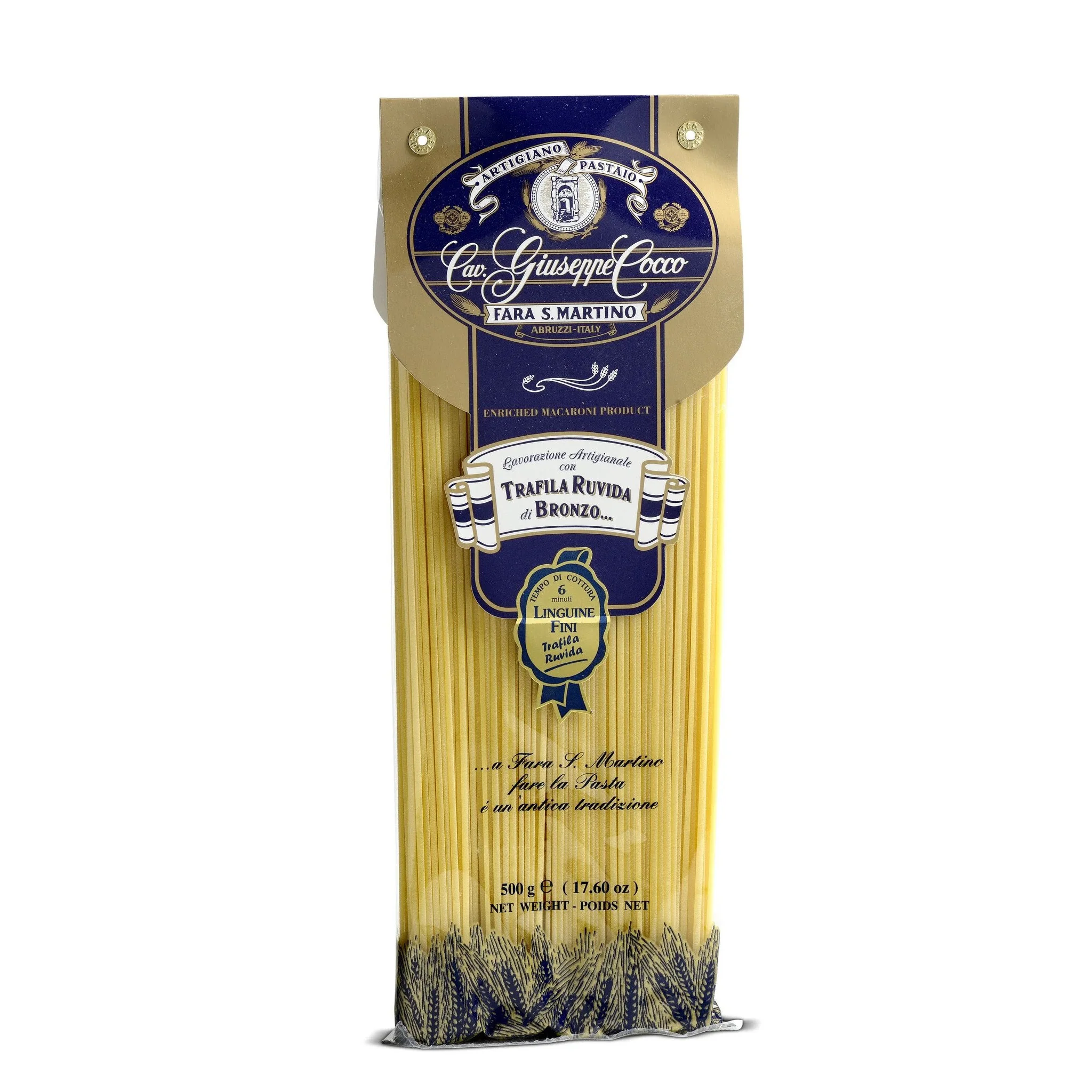 Giuseppe Cocco Linguine Fini Pasta, #A24, 17.6 oz | 500g