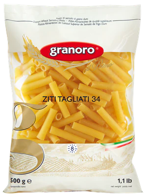 Granoro Cut Ziti Pasta #34, 1lb