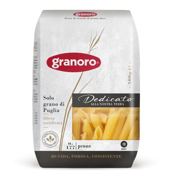 Granoro Dedicato Penne Pasta #177, 1.1lb | 500g