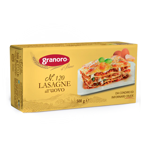 Granoro Egg Lasagne, #120, 1.1 lb | 500g