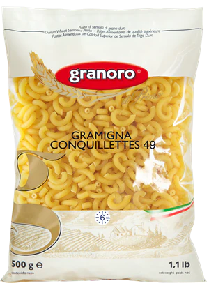 Granoro Elbows (Gramigna Coquillettes) Pasta #49, 1lb