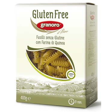 Granoro Gluten Free Fusilli, Quinoa Flour, #473, 14.1 oz | 400g