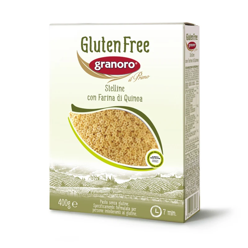Granoro Gluten Free Stelline, Quinoa Flour, #473, 14.1 oz | 400g