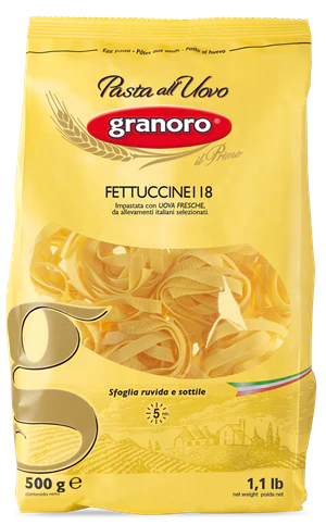 Granoro Pasta All'Uovo Fettuccine Pasta #118, 1.1lb