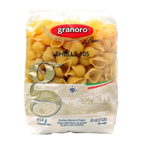 Granoro Shells (Conchiglie Rigate) Pasta #105, 1lb