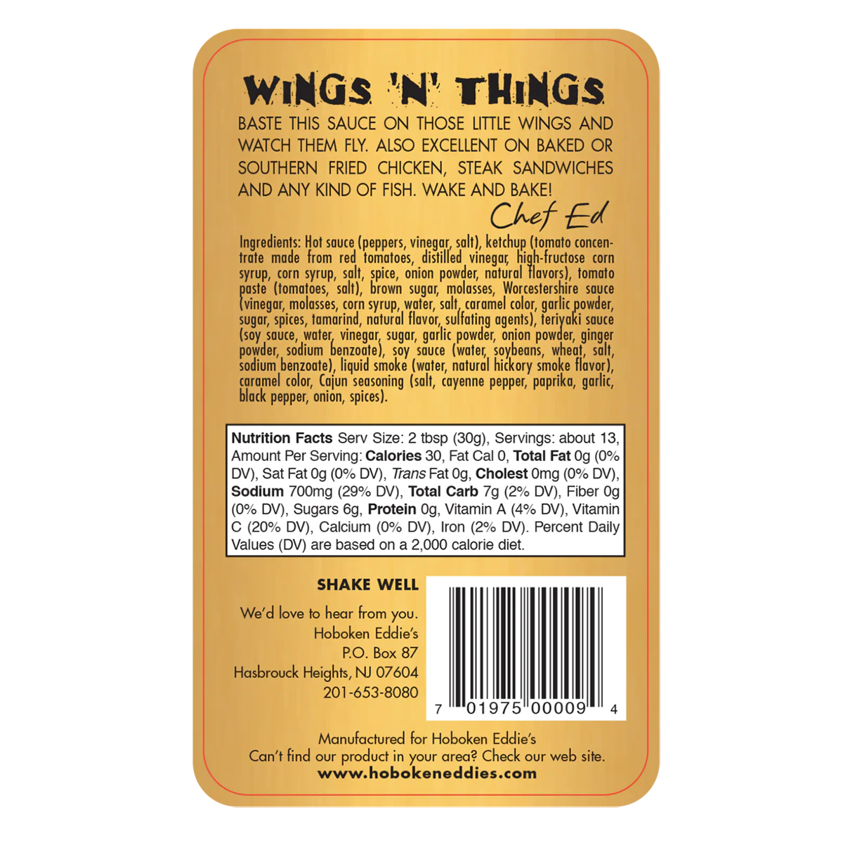 Hoboken Eddie's Wings 'N' Things, 14oz - Image 3