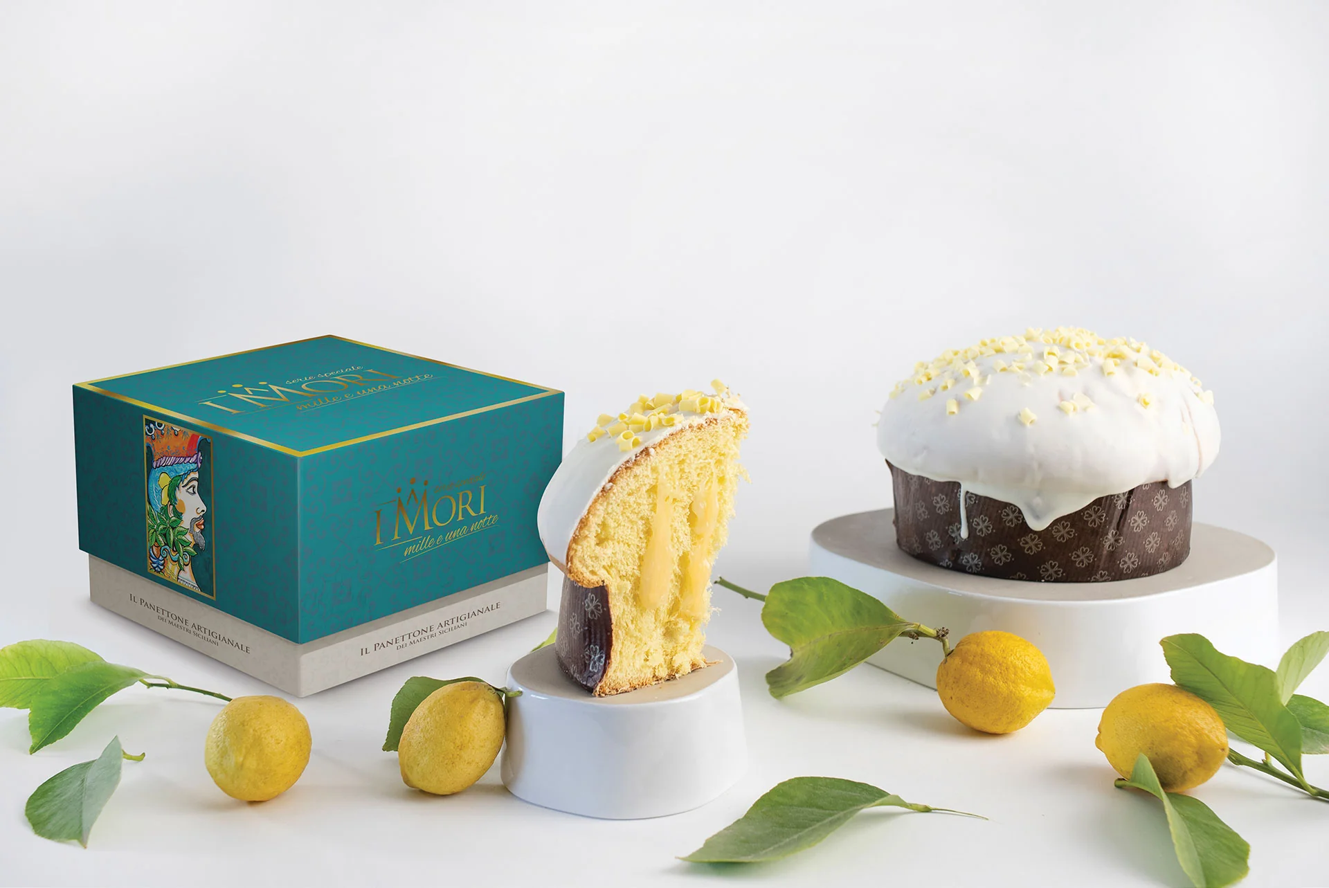 I MORI Almond Panettone DEI Maestri Siciliani al Limone, 35.27 Oz | 1kg