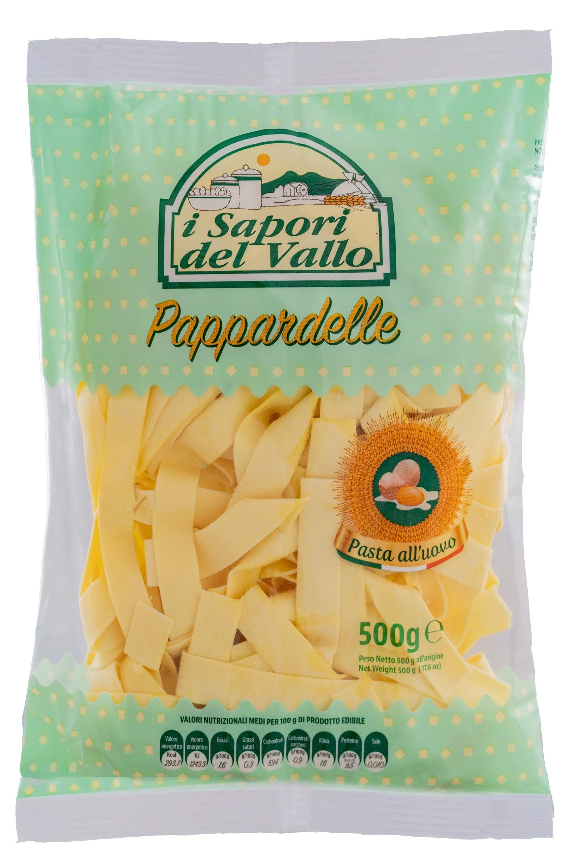 i Sapori del Vallo Pappardelle Fresh Egg Pasta, 500g