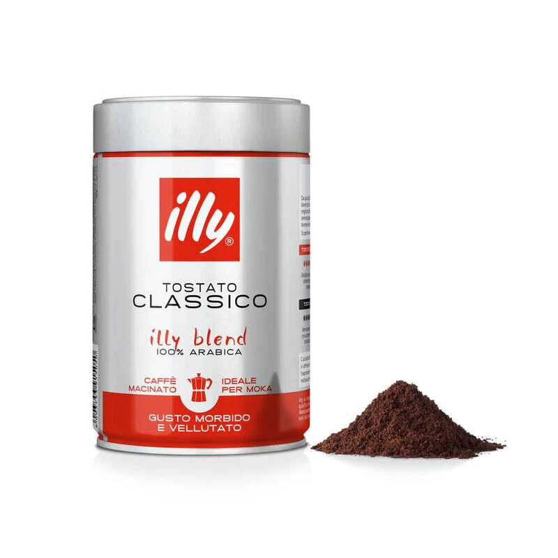 illy Ground Espresso Classico Coffee - Medium Roast, 8.8 oz | 250g - Image 2