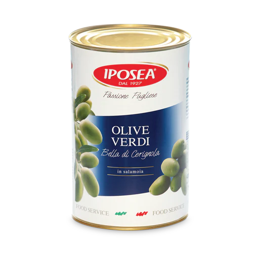 Iposea Green Cerignola Olives, 148.15 oz | 4200g