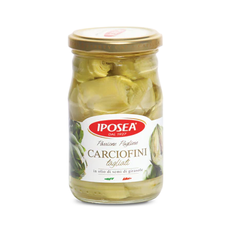Iposea Quartered Artichokes in oil, 10.23 oz | 290g