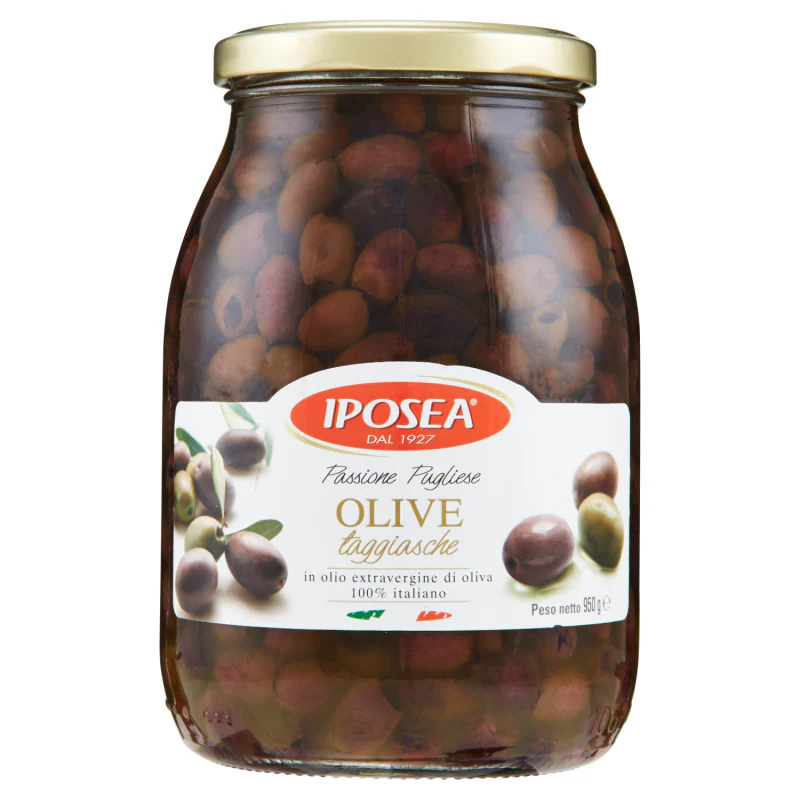 Iposea Taggiasche Olives in Extra Virgin Olive Oil, 33.51 oz | 950g