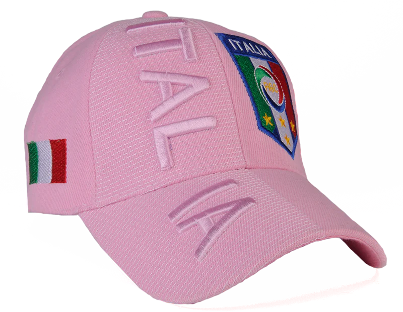 Italia 3D Embroidery Hat, Adult Size - Image 4