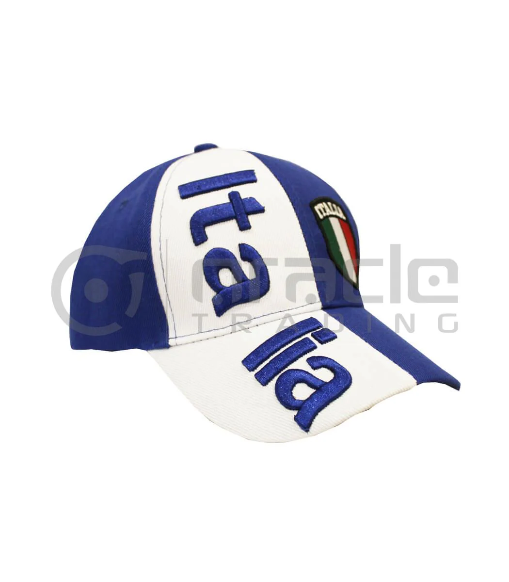Italia 3D Embroidery Hat, Adult Size - Image 5