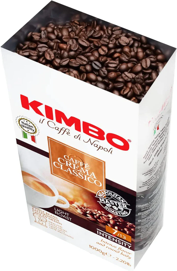 Kimbo Espresso Crema Classico Beans, Light Roast, 2.2 Lbs Bag - Image 2