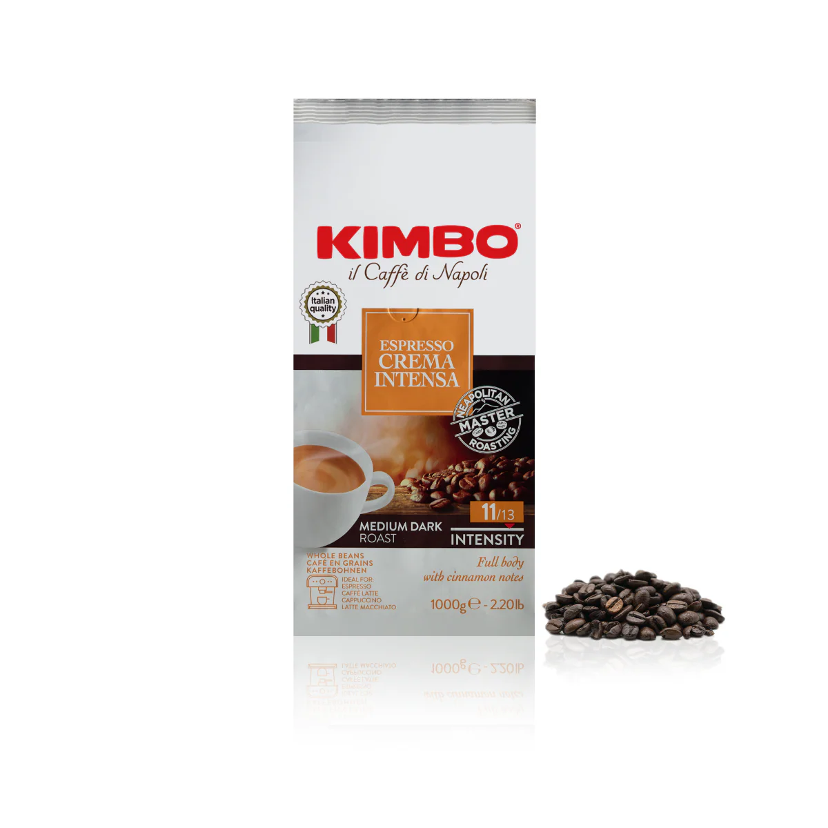 Kimbo Espresso Crema Intensa Beans, Medium Dark Roast, 2.2 Lbs Bag - Image 4