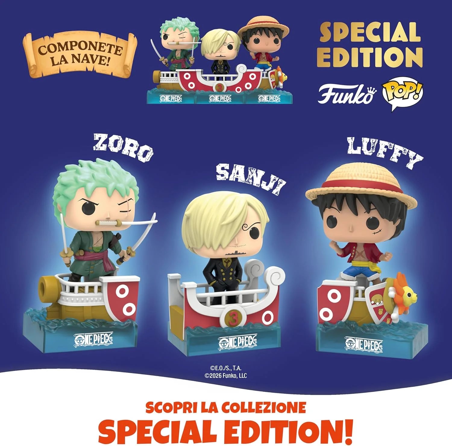Kinder GranSorpresa Maxi Onc Piece with Funko PoP Surprise, Special Edition Easter Egg, 7.76 oz | 220g - Image 4