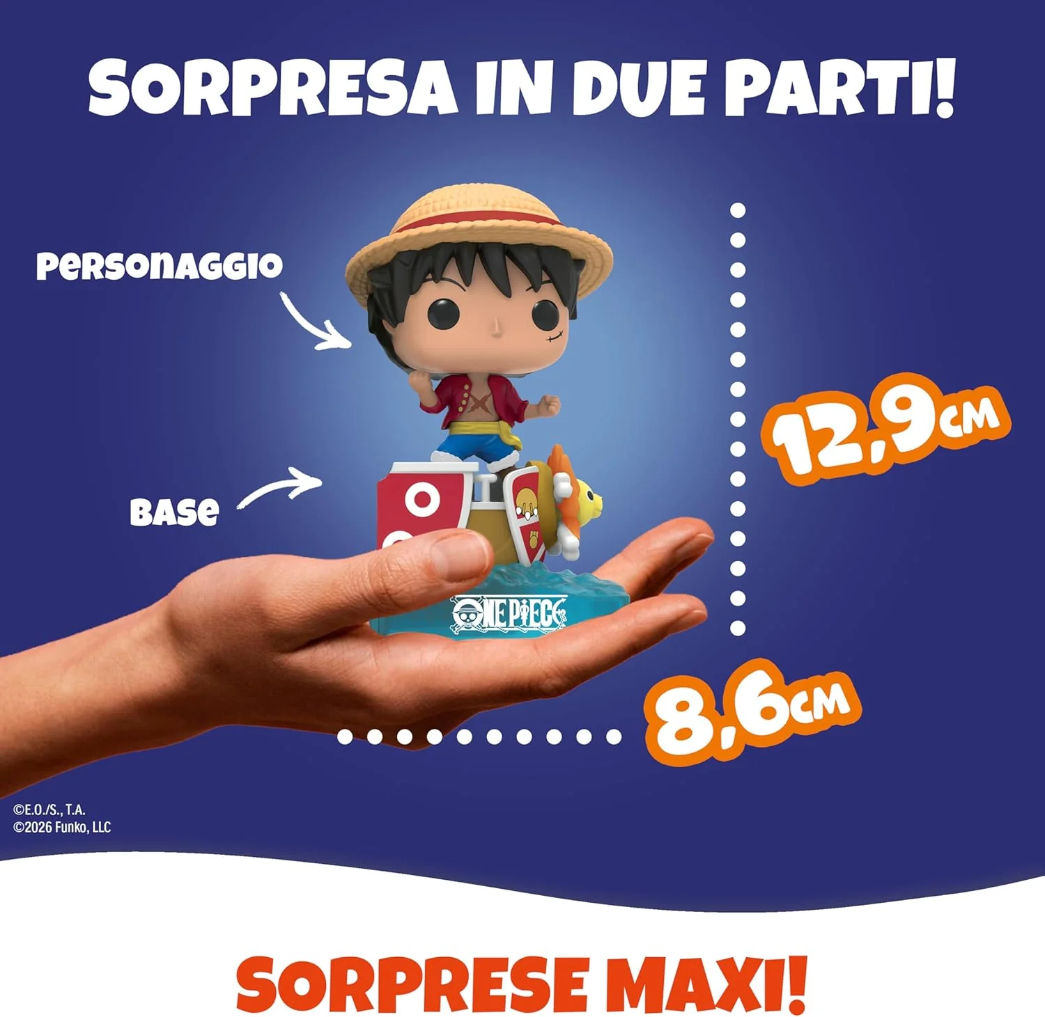 Kinder GranSorpresa Maxi Onc Piece with Funko PoP Surprise, Special Edition Easter Egg, 7.76 oz | 220g - Image 5