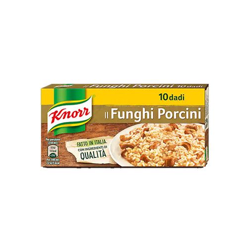 Knorr Porcini Mushroom Bouillon Stock Cubes, Dado Funghi Porcini, 10 pk, 100g