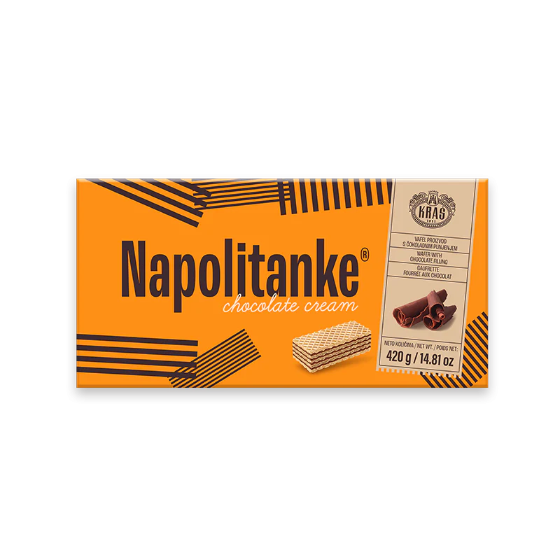 Kras Napolitanke Chocolate Cream Wafers, 420g