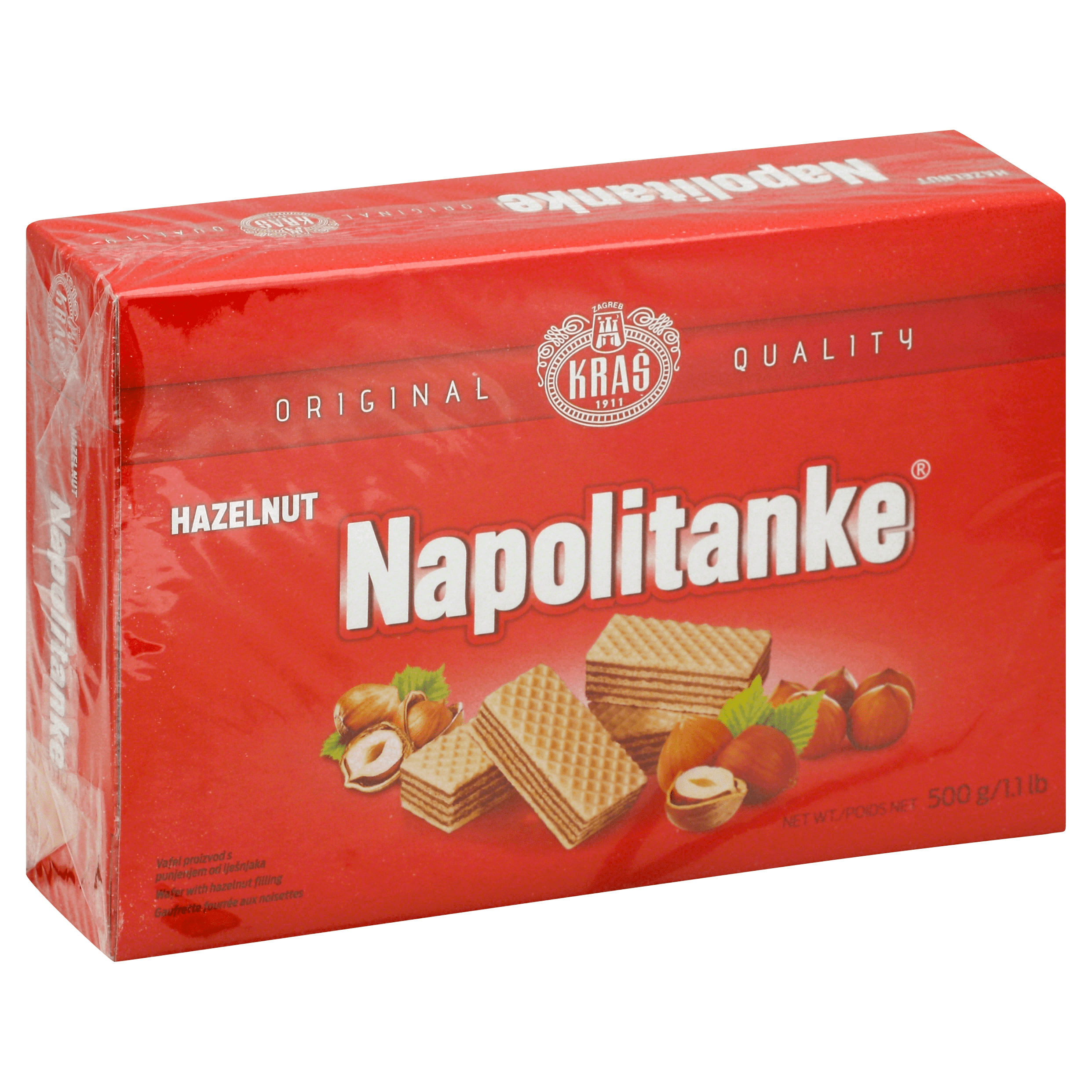 Kras Napolitanke Hazelnut Wafers Box, 1.1 lb | 500g - Image 2