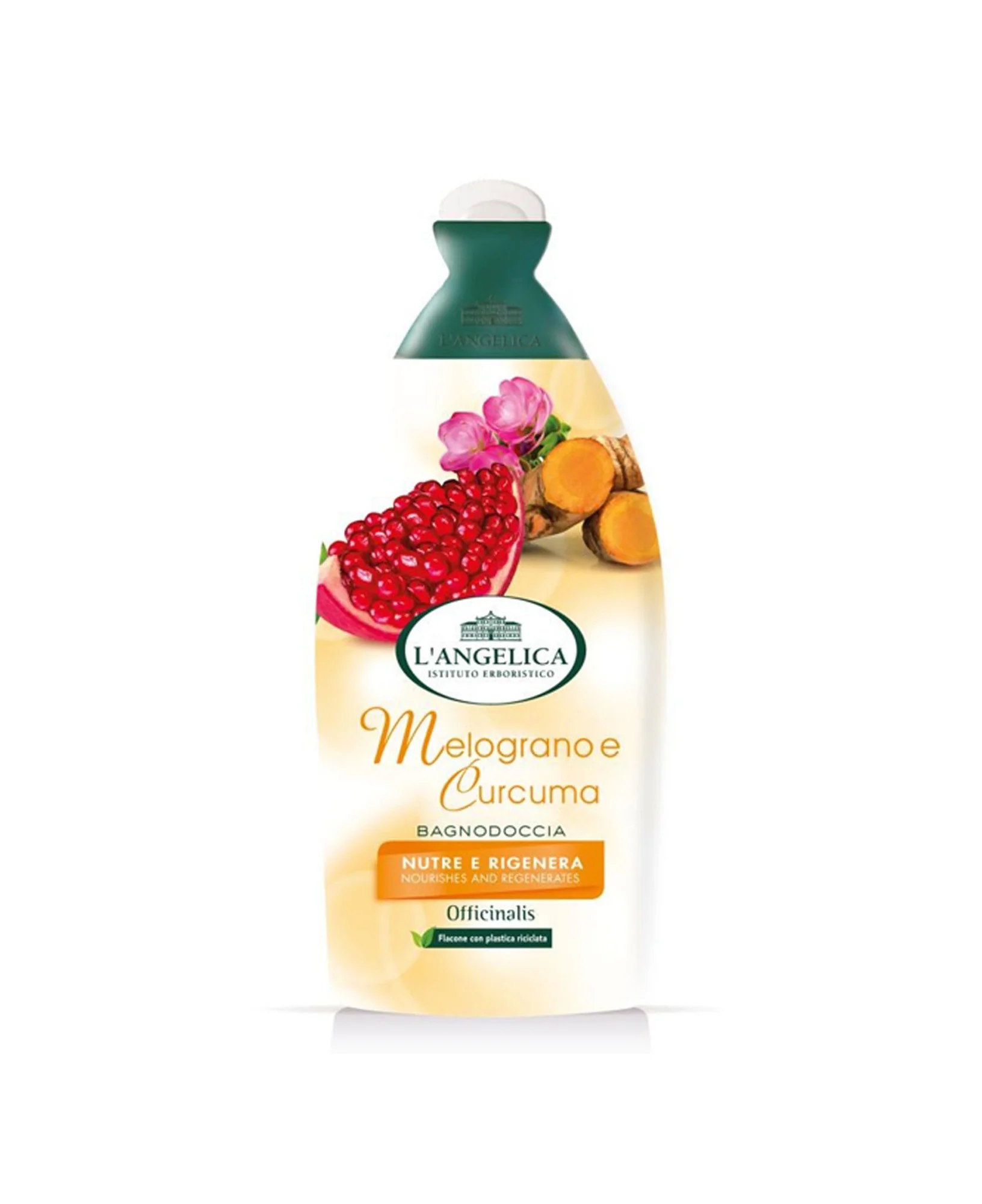 L’Angelica Bath & Shower Gel – Pomegranate & Turmeric Scent, 16.9 oz | 500 ml