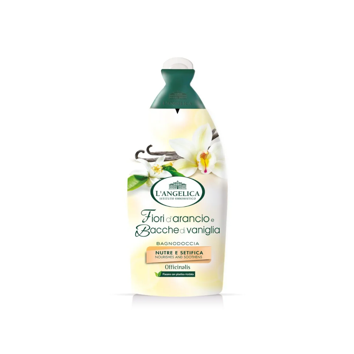 L’Angelica Officinalis Shower Gel – Orange Blossoms & Vanilla Beans, 16.9 oz | 500 ml