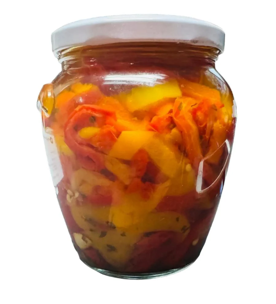 La Cerignola di una volta - Seasoned Peppers Strips, 19.40 oz | 580g - Image 2