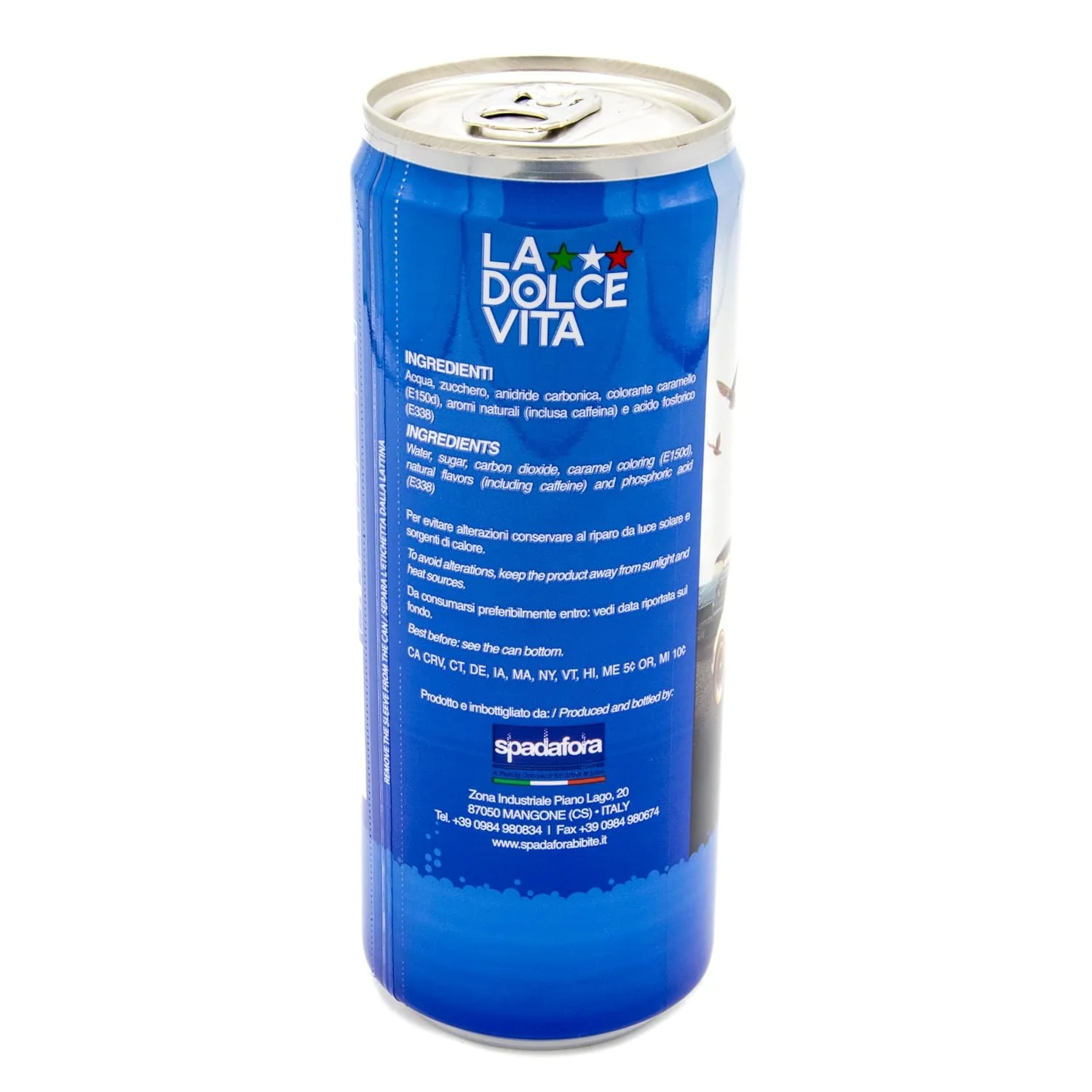 La Dolce Vita Cola, Imported From Italy, Real Sugar, Pack of 4 x 11 FL OZ - Image 4