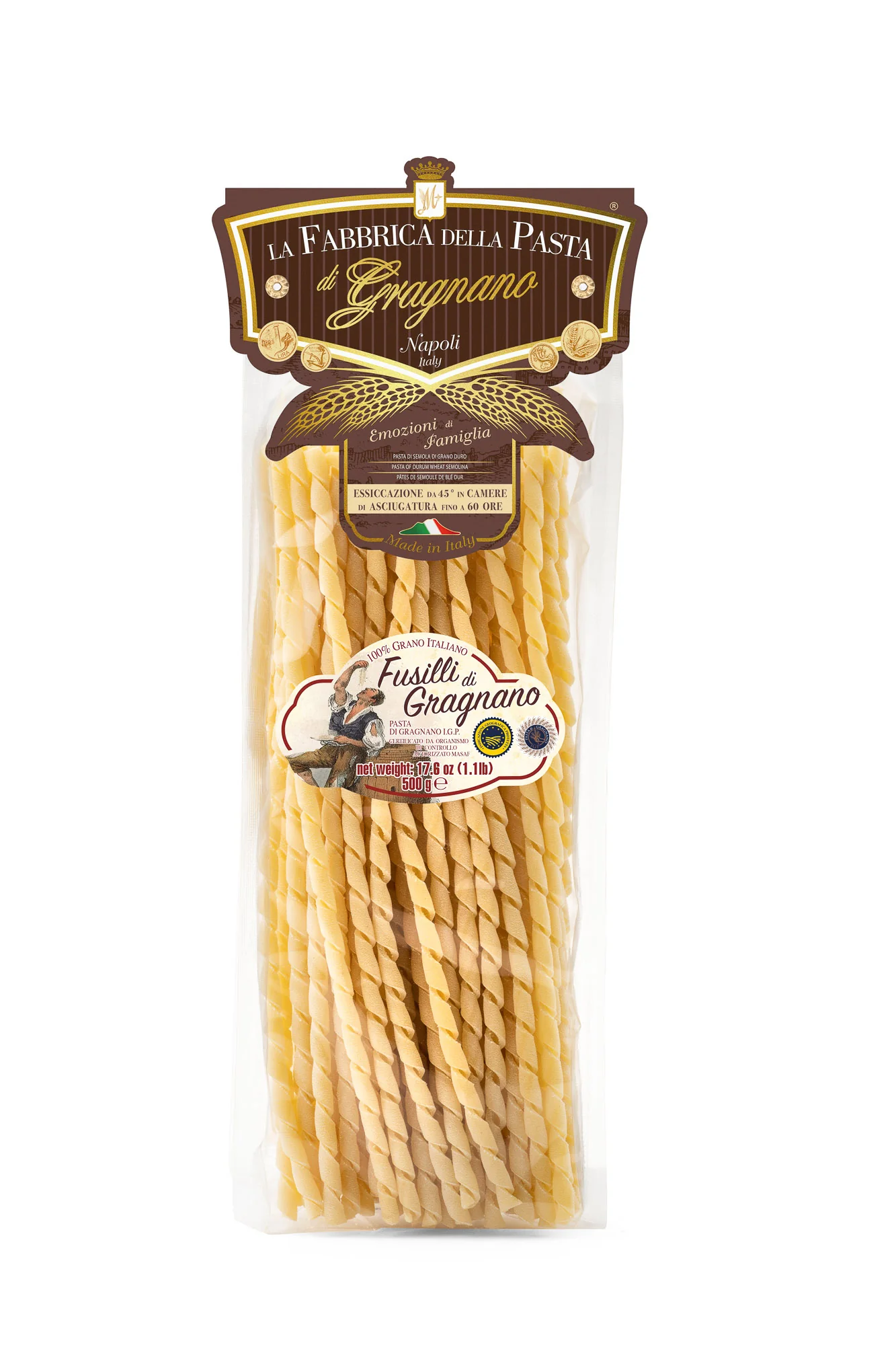 La Fabbrica Della Pasta Fusilli di Gragnano, #579, 17.6 oz | 500gr