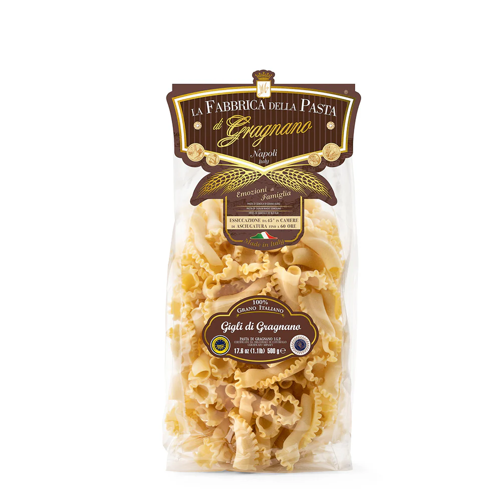 La Fabbrica Della Pasta Gigli di Gragnano #764, 17.6 oz | 500g | Pasta di Gragnano I.G.P.