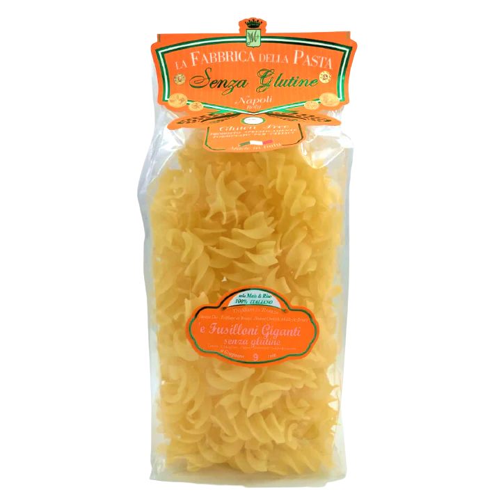 La Fabbrica Della Pasta Gluten Free Fusilloni Giganti, #146GF, 17.6 oz | 500g