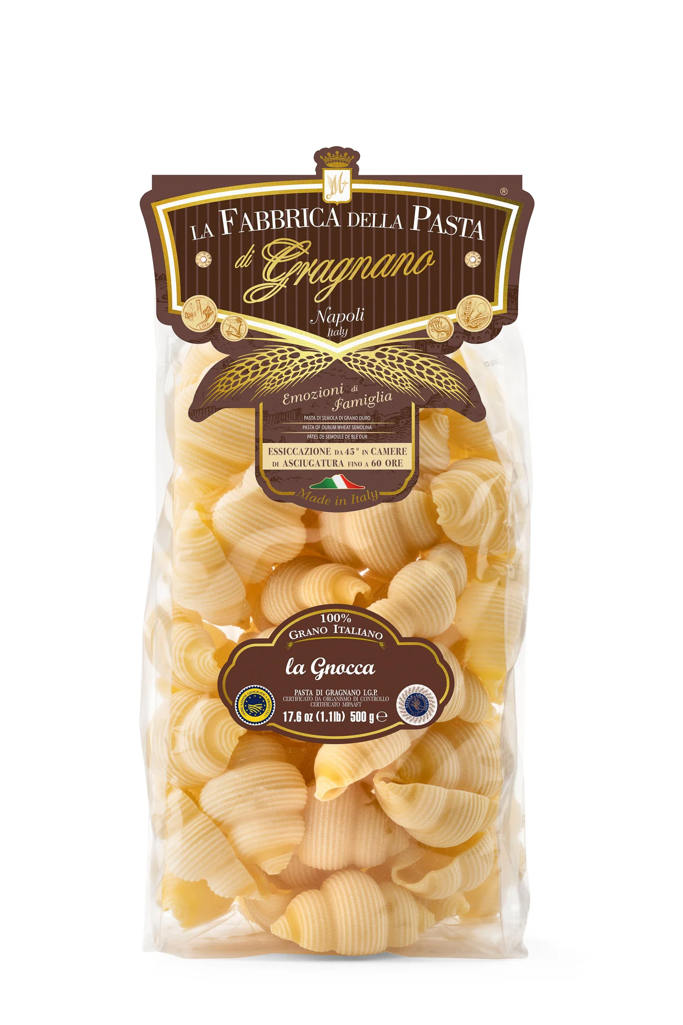 La Fabbrica Della Pasta La Gnocca #471, 17.6 oz | 500g | Pasta di Gragnano I.G.P.